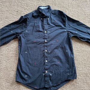 Men's Black Button-Up Shirt